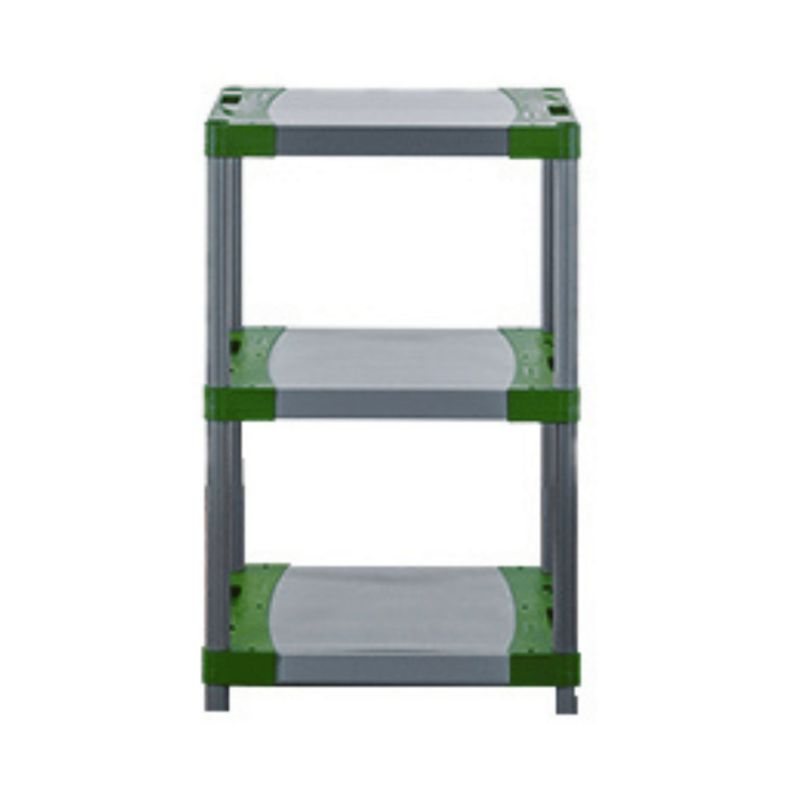 Regał plastikowy MODO24 zielony do piwnicy 98x70x46 cm 97% recykling 1 szt.