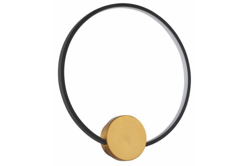 Kinkiet ścienny Reality Condida czarno-złoty-biały styl nowoczesny LED 17W 3000-4000K 1360lm IP20 wym: 43 x 40 x 6 cm - 1 szt.