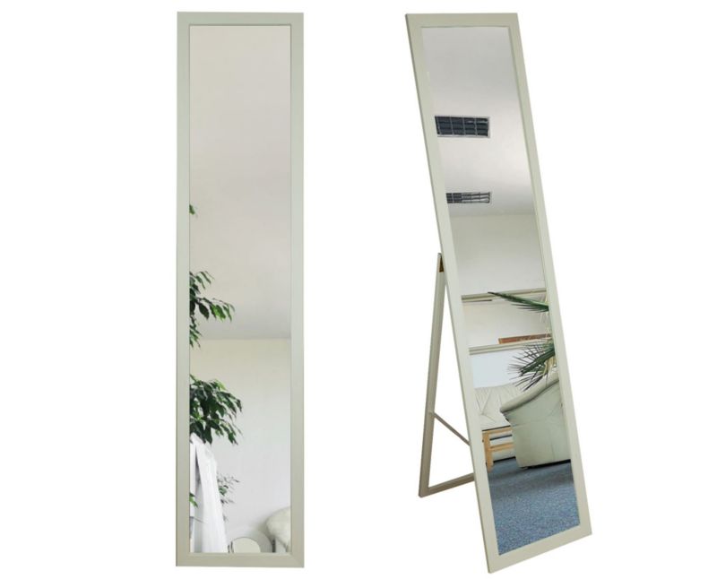 Lustro stojące BD art do garderoby skandynawskie 155x35,8 cm dąb bielony 1szt.