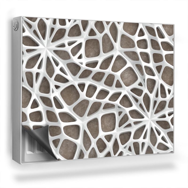 Ozdobny magnes na kaloryfer Wallfluent 80x60 cm Ażurowa pajęczyna 1 szt.