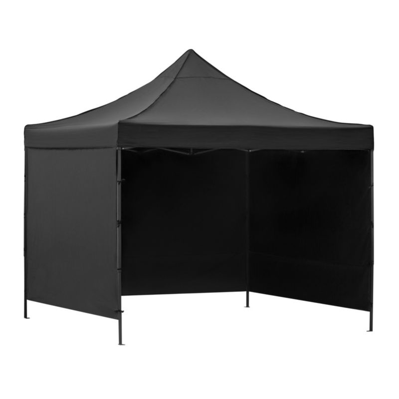 Pawilon handlowy Springos 3x3 m z pokrowcem czarny 1 szt.