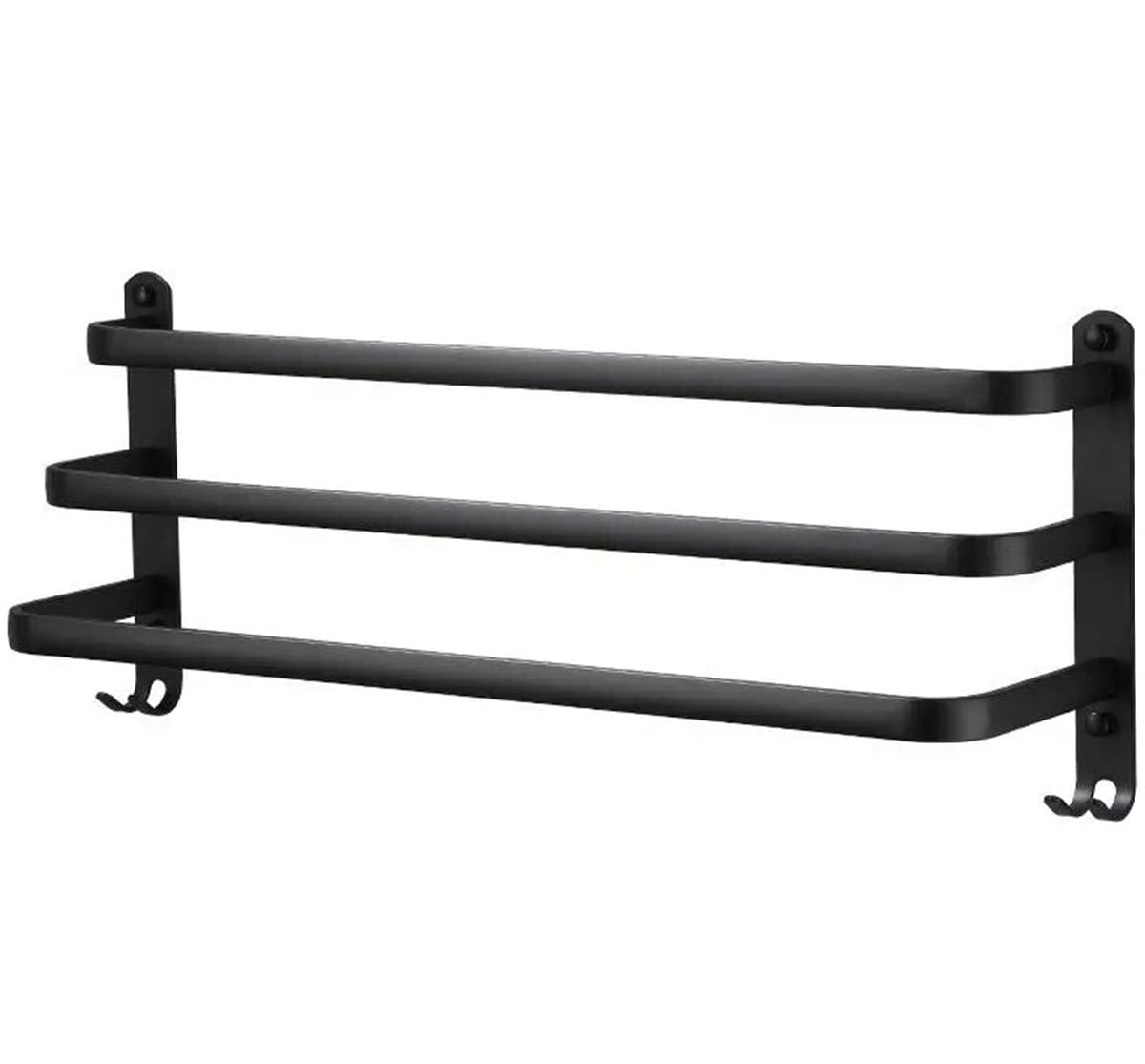 Wieszak ścienny 50cm AG988A czarny - Henryx24