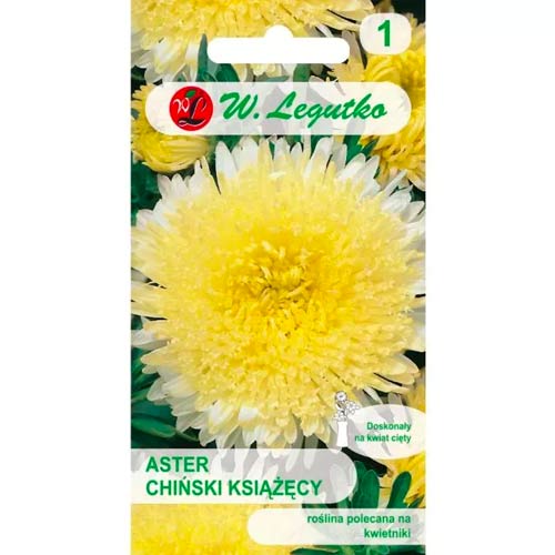 1 szt, Aster ksiazecy zolty - Nasiona: Ilość w opakowaniu: 1 g