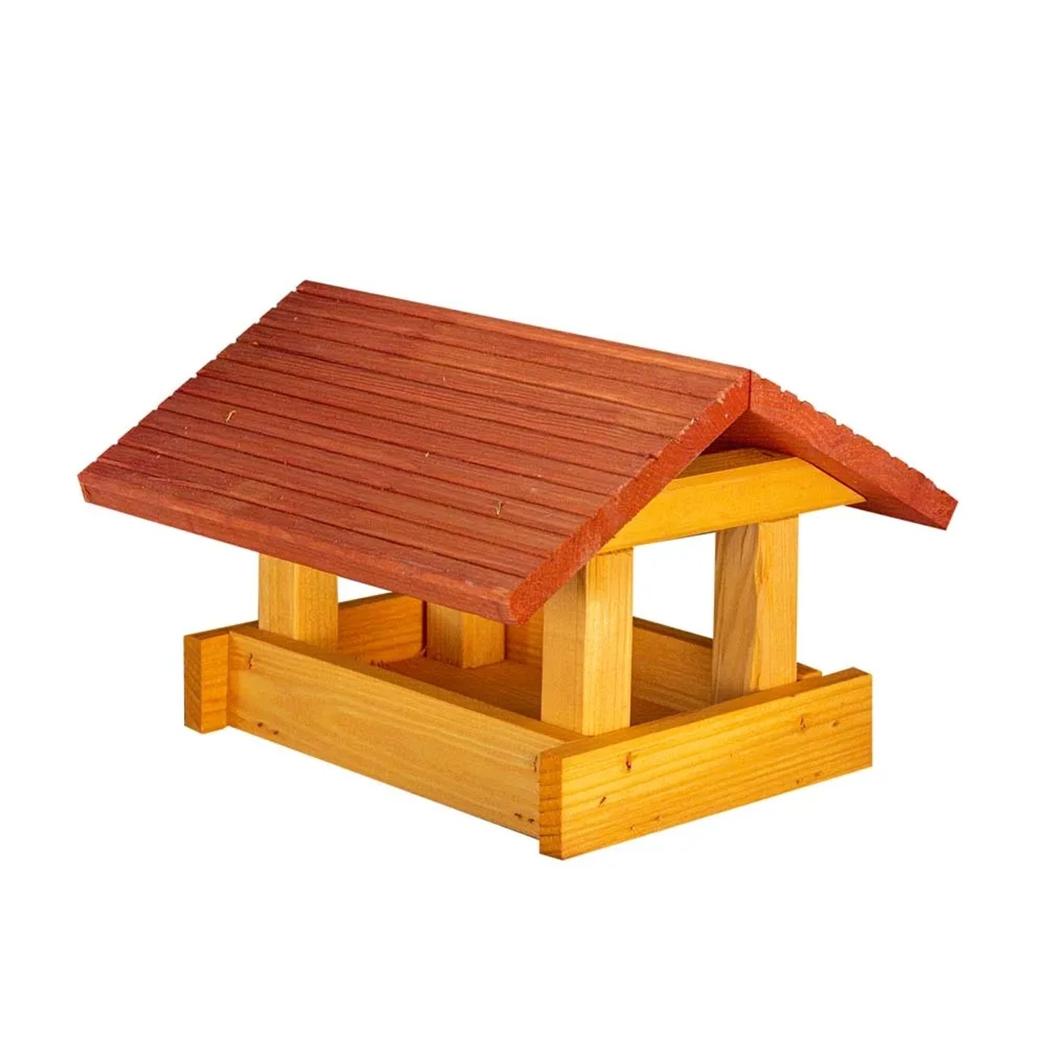 Karmnik dwuspadowy rudy/pomarańczowy ryflowany - 15 x 20 x 22 cm