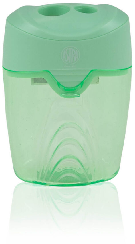 Temperówka Astra Wave, z pojemnikiem, 2 otwory, 1 sztuka, mix kolorów pastelowych