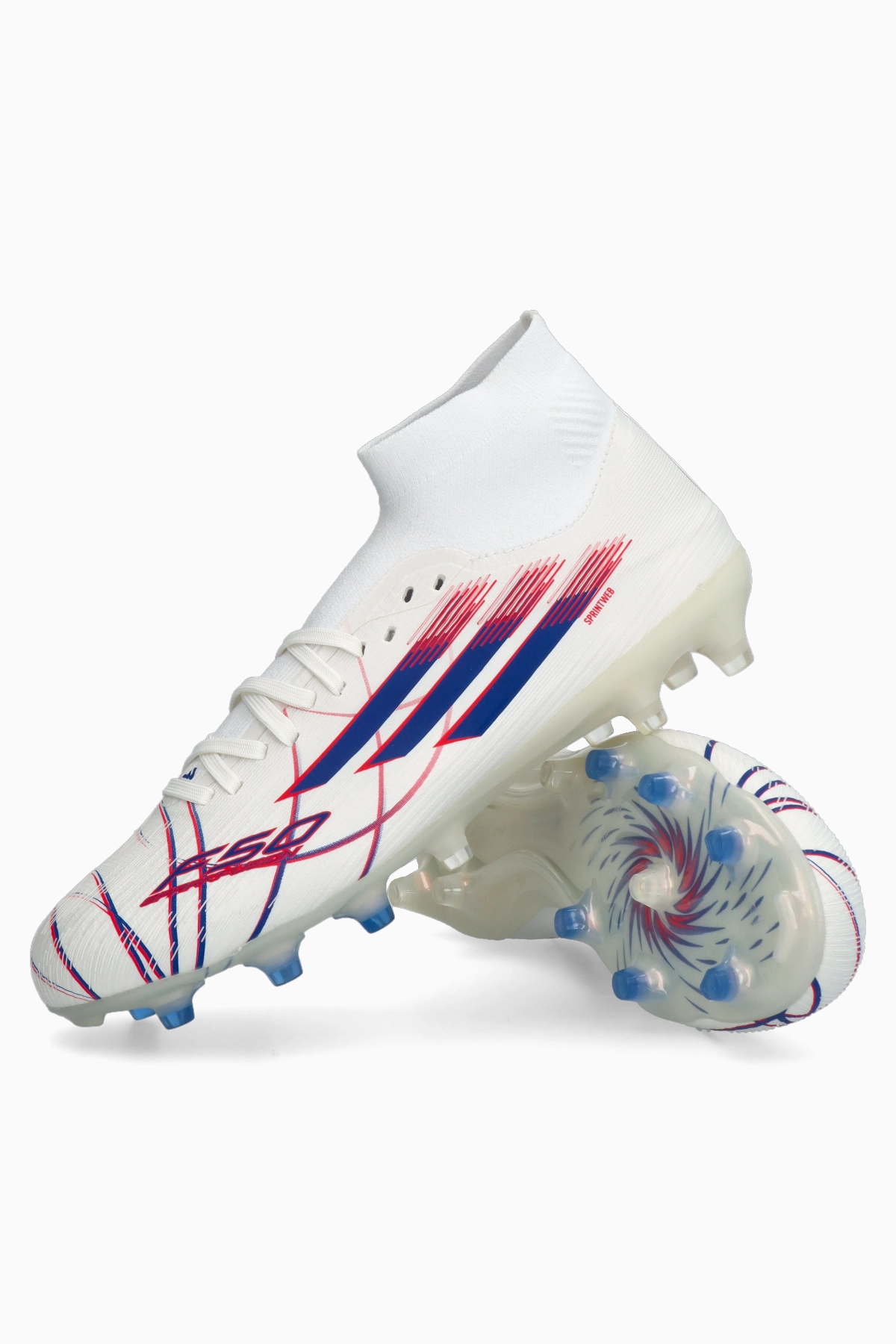 Korki adidas F50 Pro Mid FG/AG Damskie - Biały