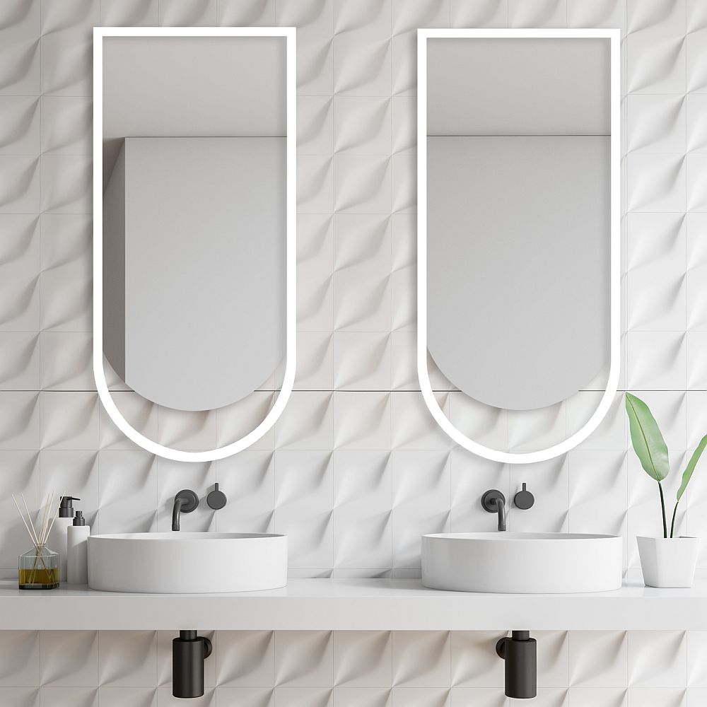 Guarda Ravel lustro 50x120 cm biały FOR-RAV-BIALY-50X120