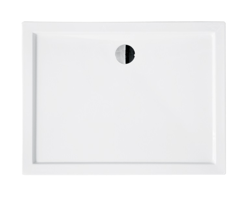 Besco Alpina Slimline brodzik 120x80 cm prostokątny biały BAA-128-P