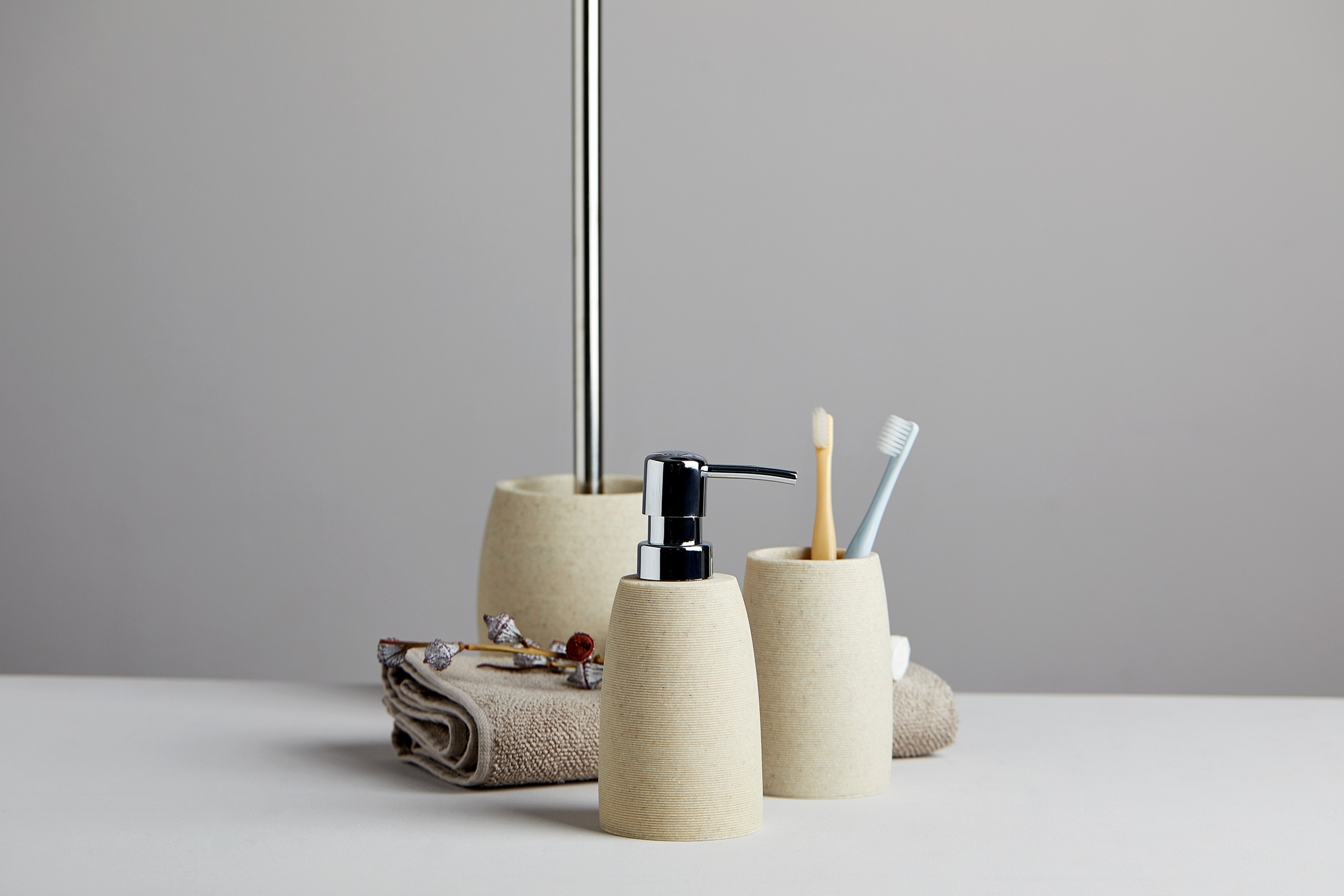 Wenko Goa szczotka toaletowa stojąca beżowa 21716100