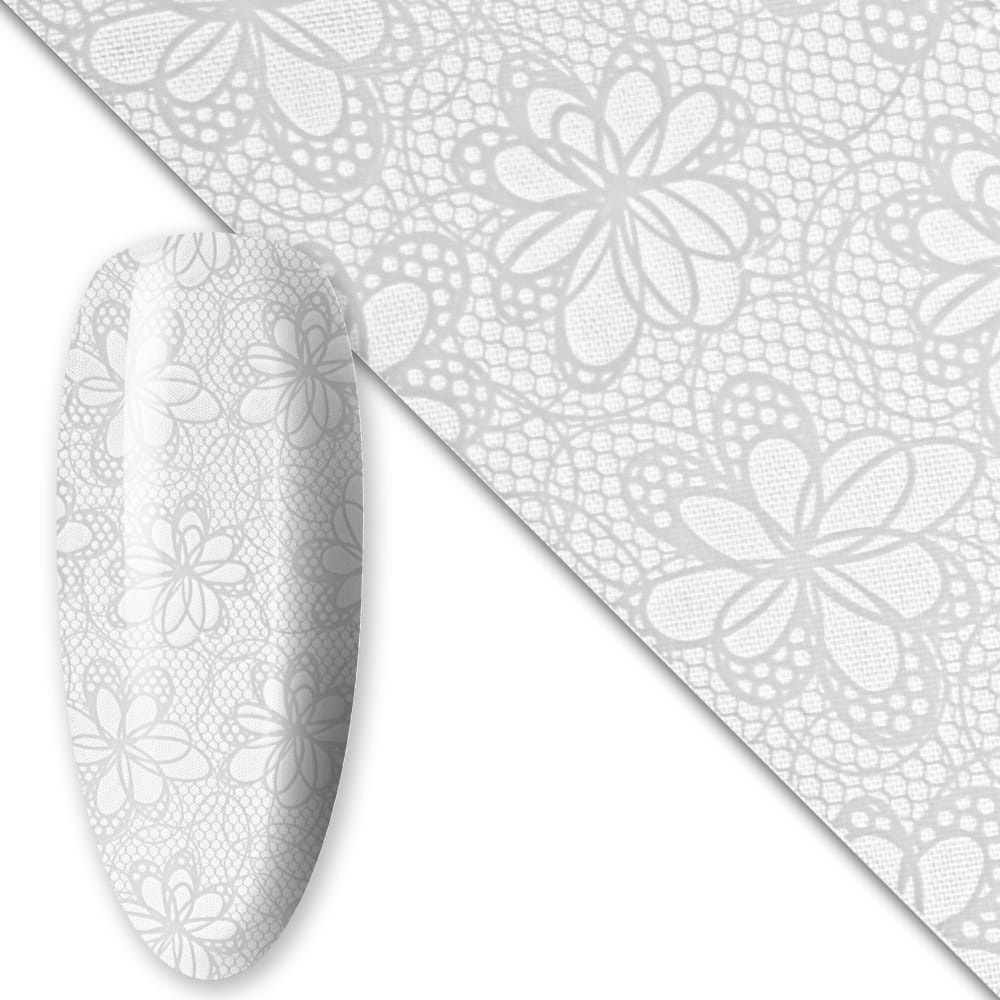 Folia transferowa do paznokci 80 cm White Nr 1