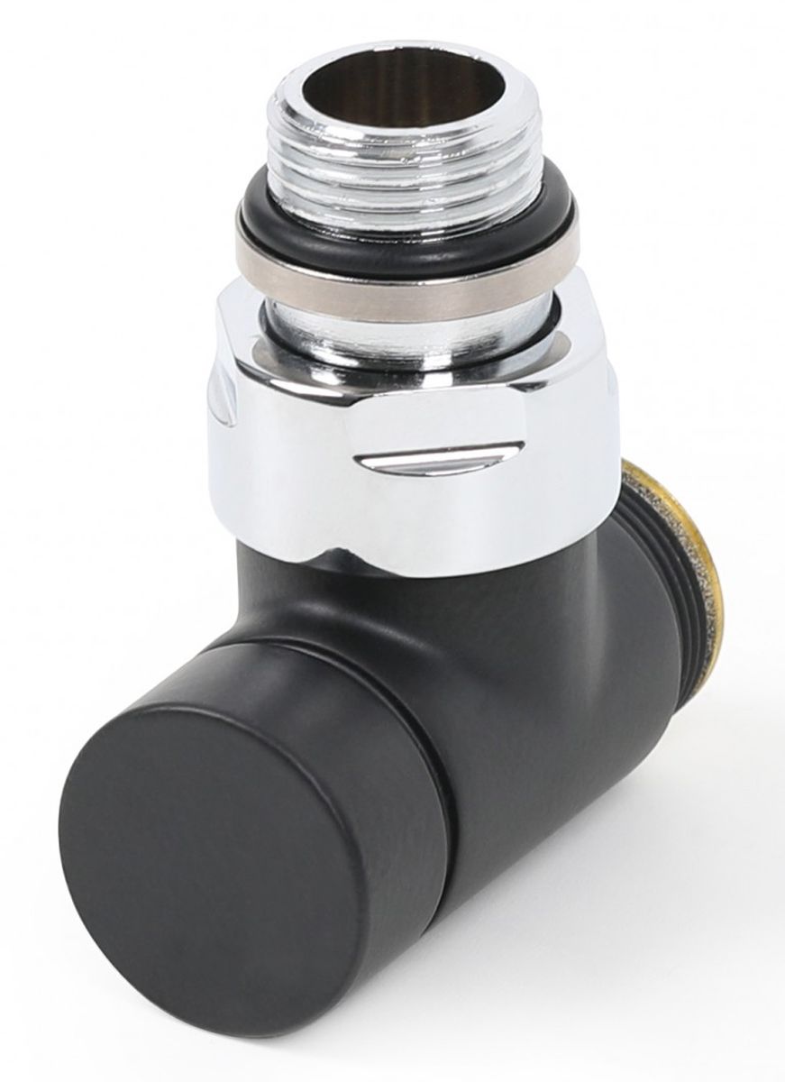 Darmowa Dostawa - Zawór kątowy czarny Terma TGZOCM001