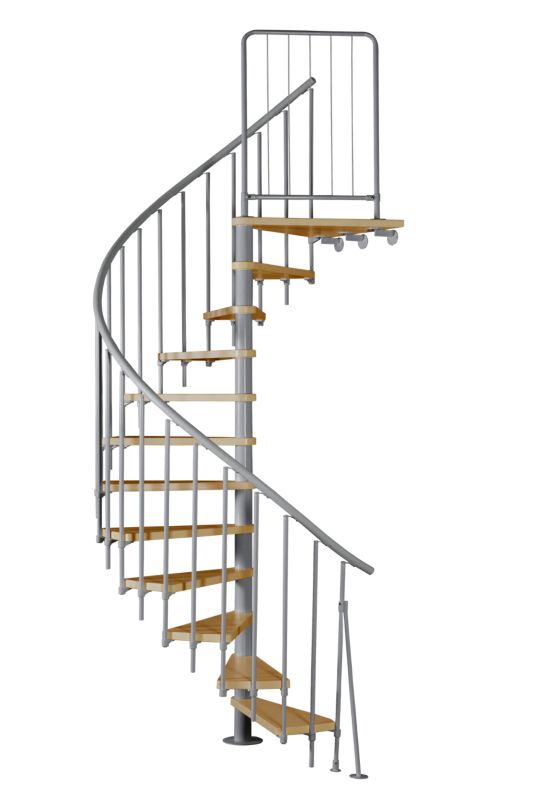 Schody Kręcone Atrium Novo 140 RAL9006 Dąb 1 szt.