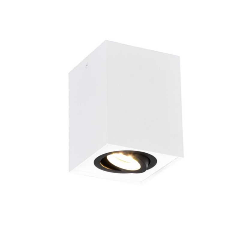 Oprawa sufitowa spot Trio Biscuit biało-czarny 1 x GU10 x IP20 wym: 9,6 x 9,6 cm - 1 szt.