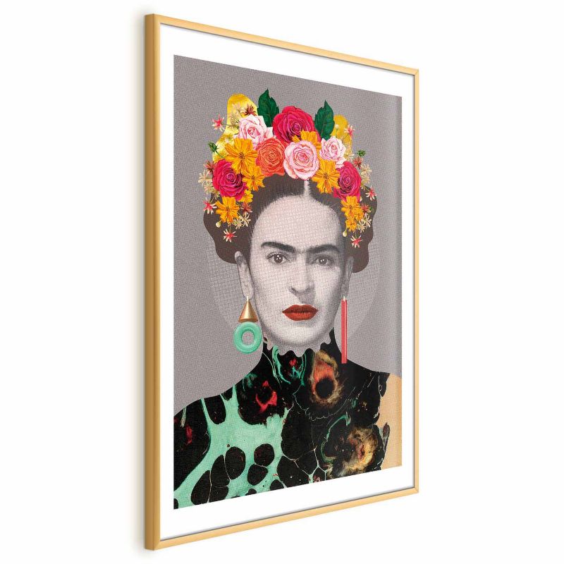 Plakat Artgeist Majestatyczna Frida 29,7x42 cm z ramą złotą 1 szt