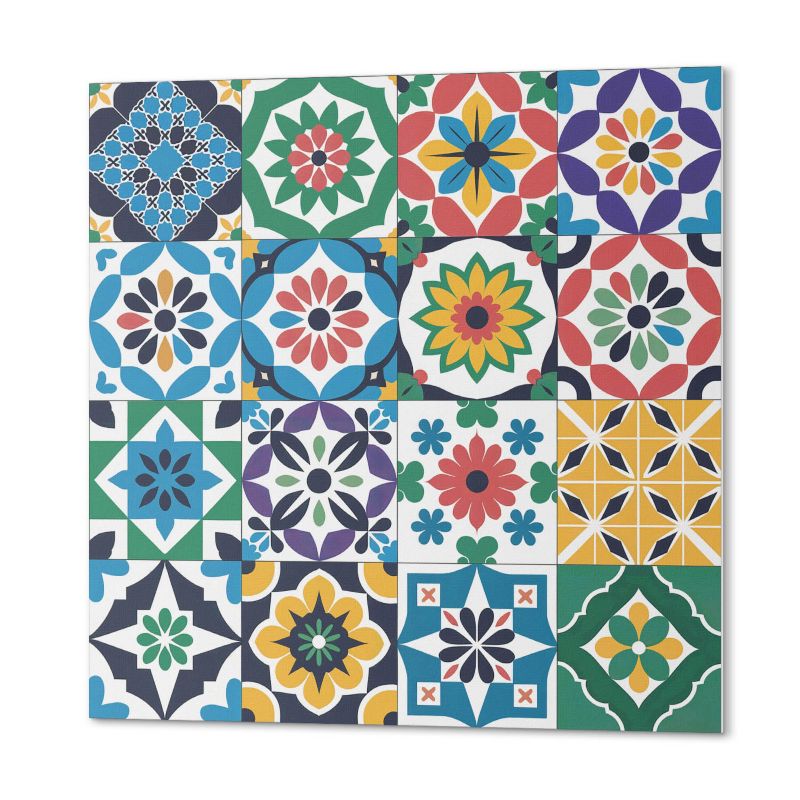 Ścienne Kafelki PCV ArtPrintCave 30x30 cm Wzory mozaikowe w kratkę 9 szt.