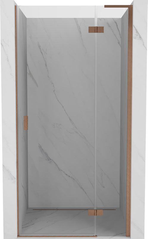 Drzwi prysznicowe Mexen Mist-H L miedź szczotkowana 70 cm prawostronne 1 szt