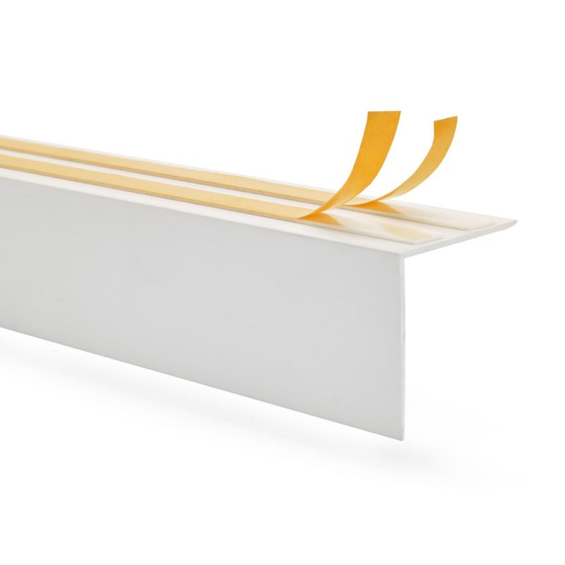 Listwa karniszowa PCV 35x35mm, QUEST, samoprzylepna maskownica karnisza, biały, 2m