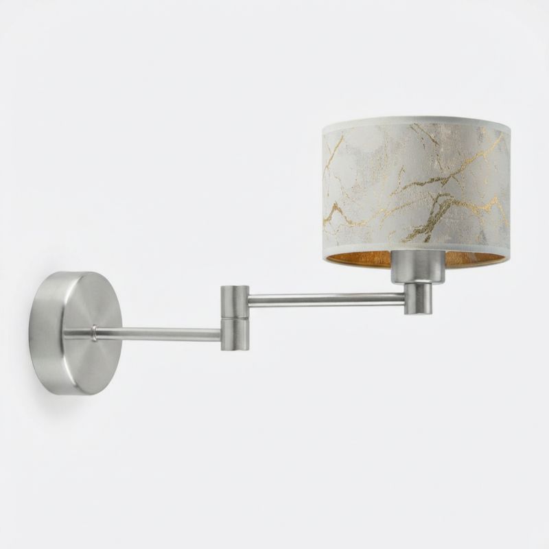 Kinkiet Volta Light Factory Blues Stal szczotkowana/Biały marmur Abażur 1xE27 1szt.