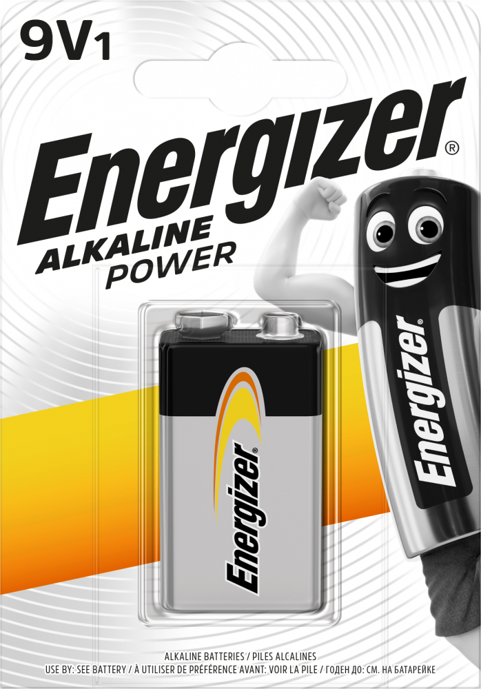 Bateria alkaliczna Energizer, 9V, 6LR61, 1 sztuka