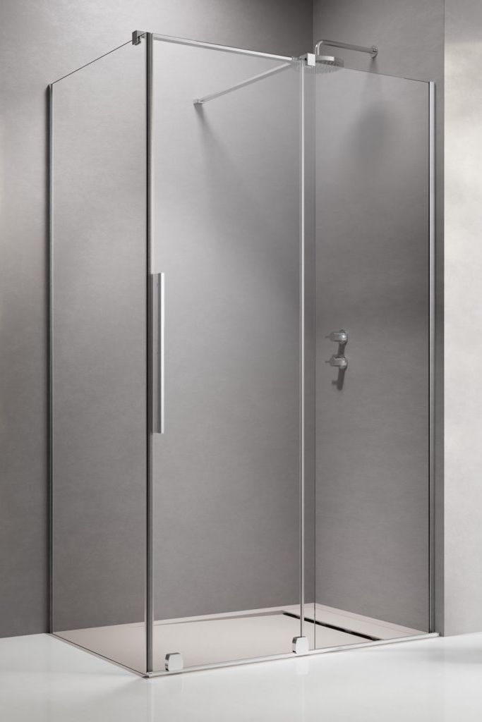 Radaway Furo KDJ drzwi prysznicowe 110 cm prawe chrom/szkło przezroczyste 10104572-01-01R/10110530-01-01 - Wysyłka w 24h