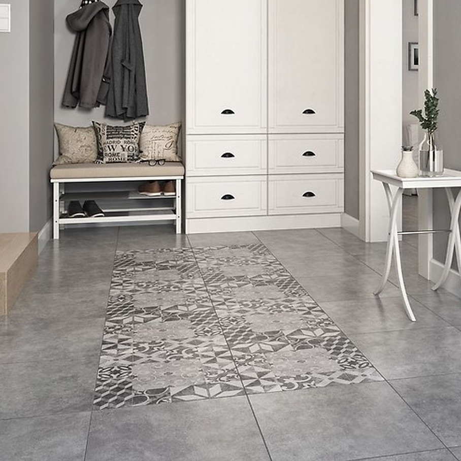 Cersanit Graff G416 grey płytka podłogowa 42x42 cm szary satyna