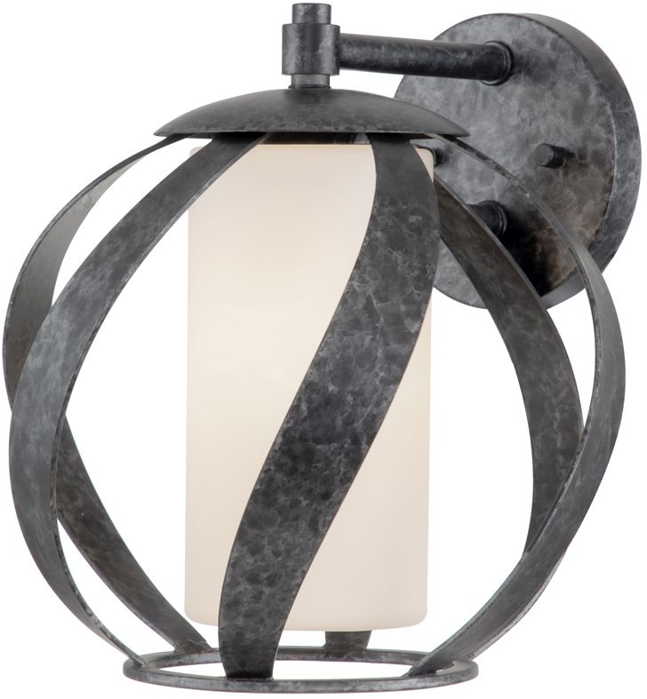 Quintiesse Blacksmith kinkiet 1x60 W stara czerń/opal QN-BLACKSMITH1-OBK