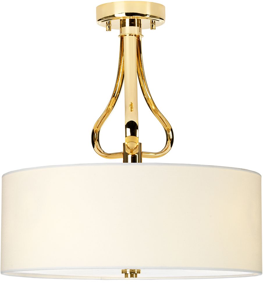 Elstead Lighting Falmouth lampa wisząca 3x3 W biała-złota BATH-FALMOUTH-SF-FG
