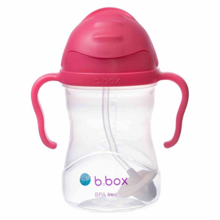 B.Box Bidon ze słomką 240 ml -Malinowy