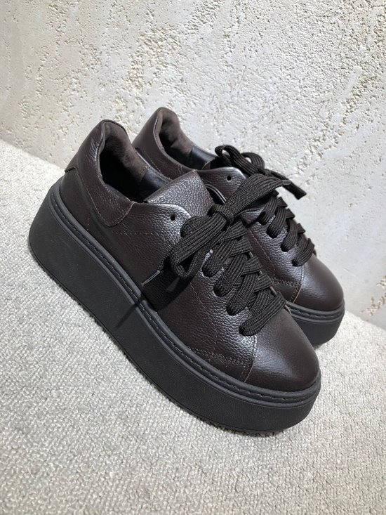 Sneakers SN41 - 1D Brąz / Brąz