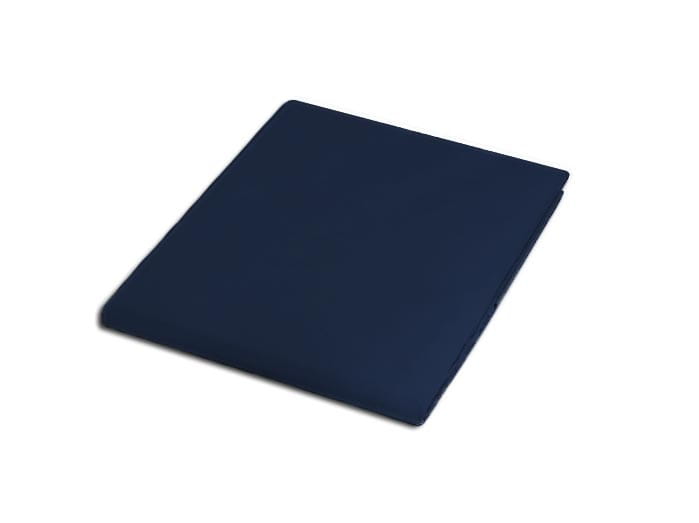 Prześcieradło bez gumki bawełniane 160x200 granat