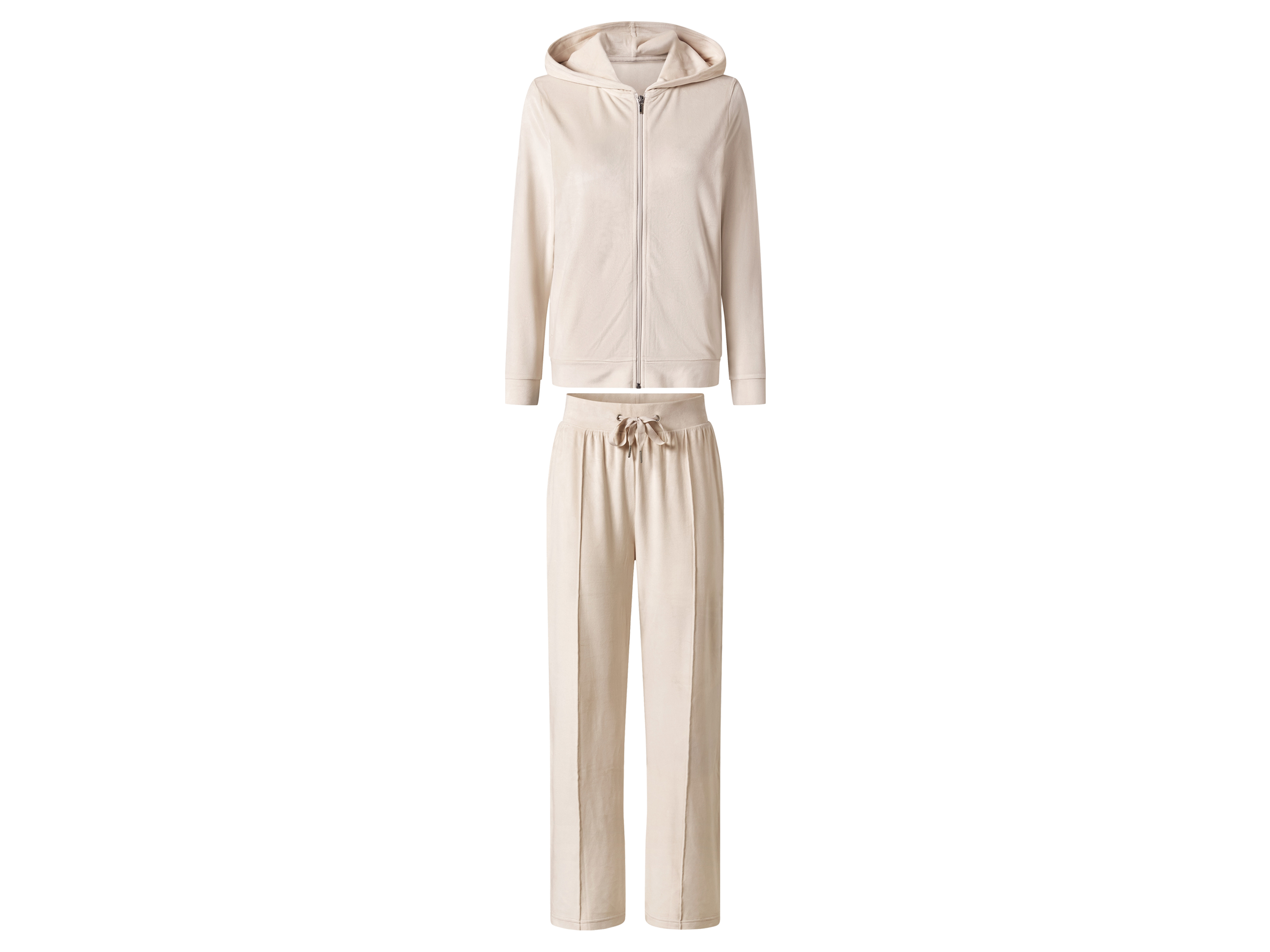 esmara Dres damski z weluru Beżowy, M40/42