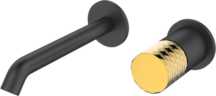 Darmowa Dostawa - Bateria umywalkowa Sea-Horse Ove Black+Gold BJV300BR5
