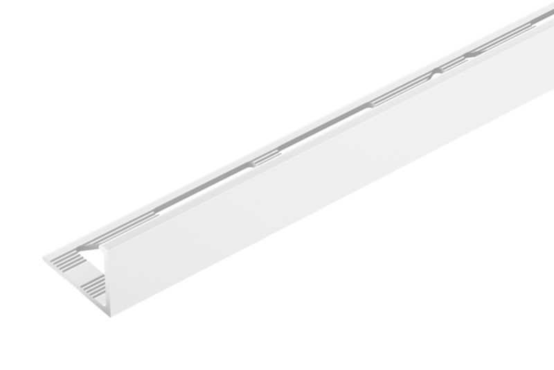 Profil do glazury narożny Cezar Biały RAL9016 Połysk 2500x12,5mm aluminiowy 1 szt.