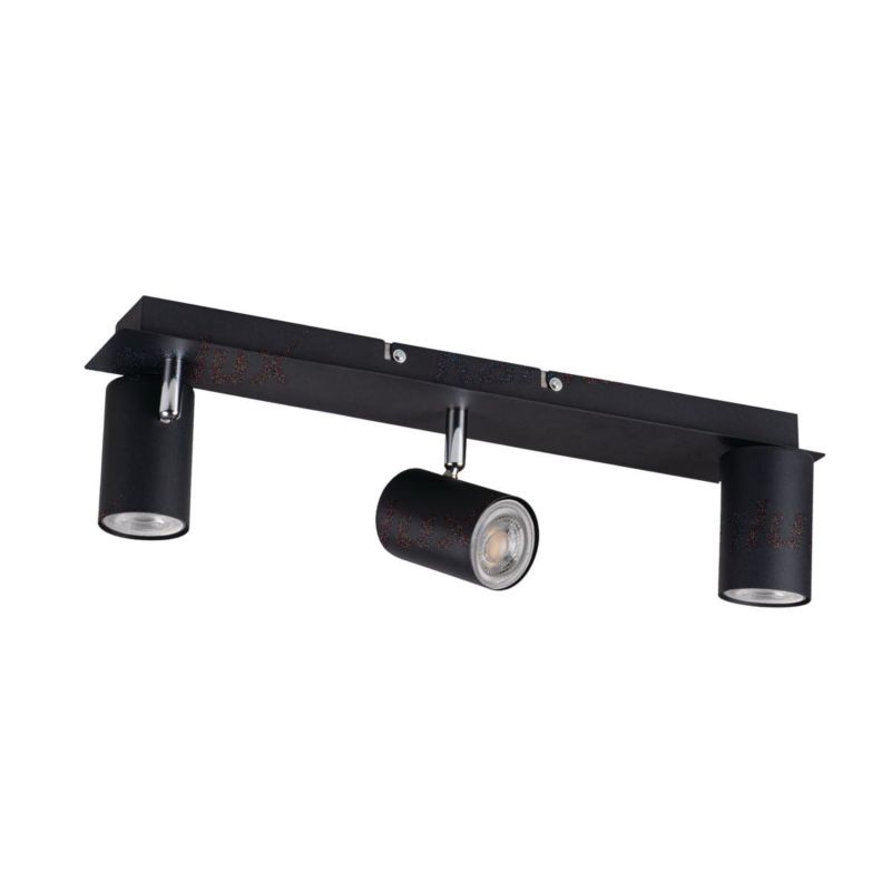 Kinkiet ścienny Kanlux Evalo czarny-chromowany 3 x GU10 x 10W IP20 wym: 12 x 8 x 45 cm - 1 szt.