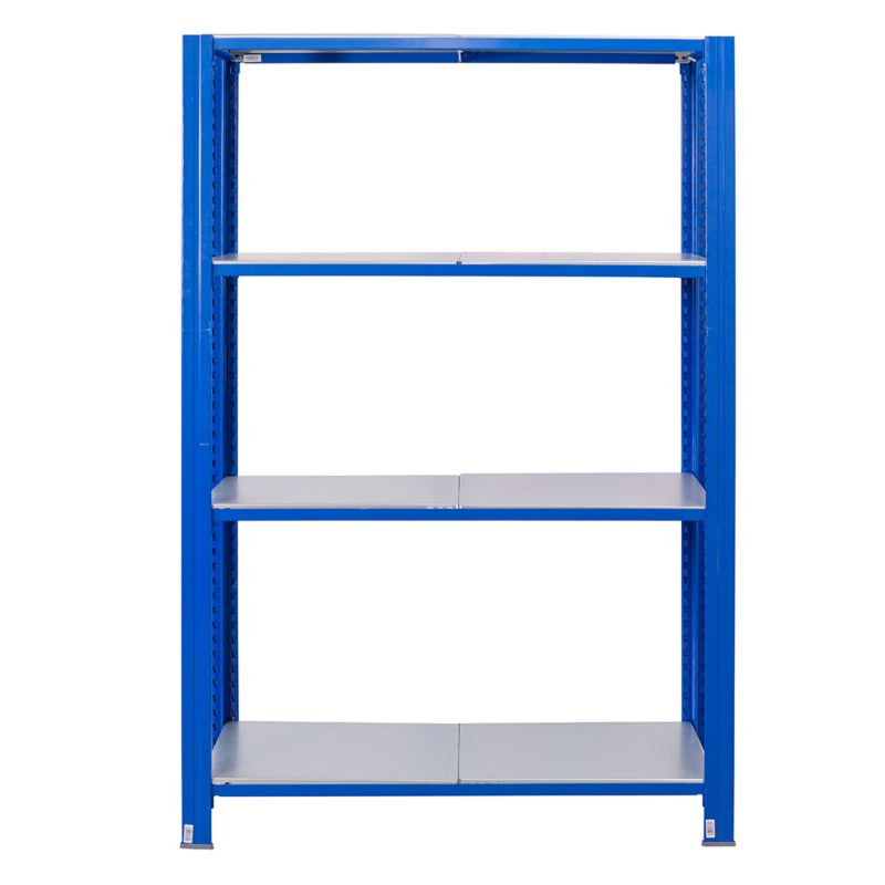 Wtykowy regał metalowy AR Shelving z profilem T z 4 półkami 200x120x30 cm 250 kg 1 szt