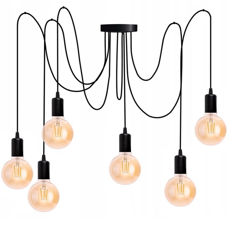 Lampa Wisząca Lumiled Sufitowa Pająk 6 Ramion do LED 6x E27 1 szt.