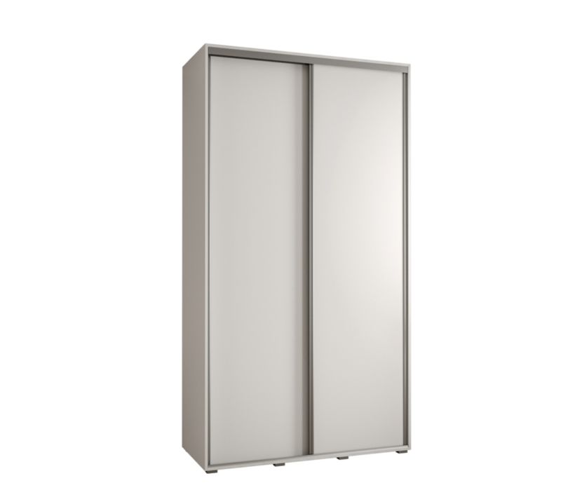 Szafa przesuwna Abiks DAVOS 1 wysoka szer.130cm biały/biały/srebrny 1szt.