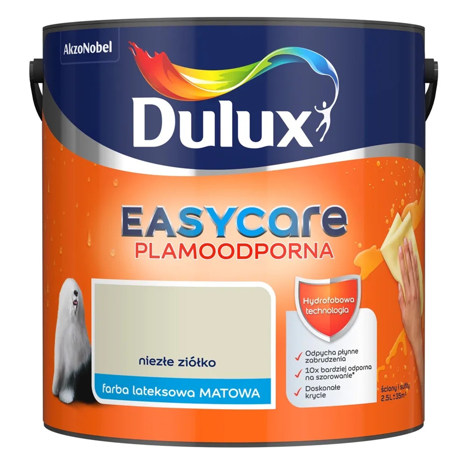 Farba plamoodporna Dulux Easy Care niezłe ziółko 2,5 l