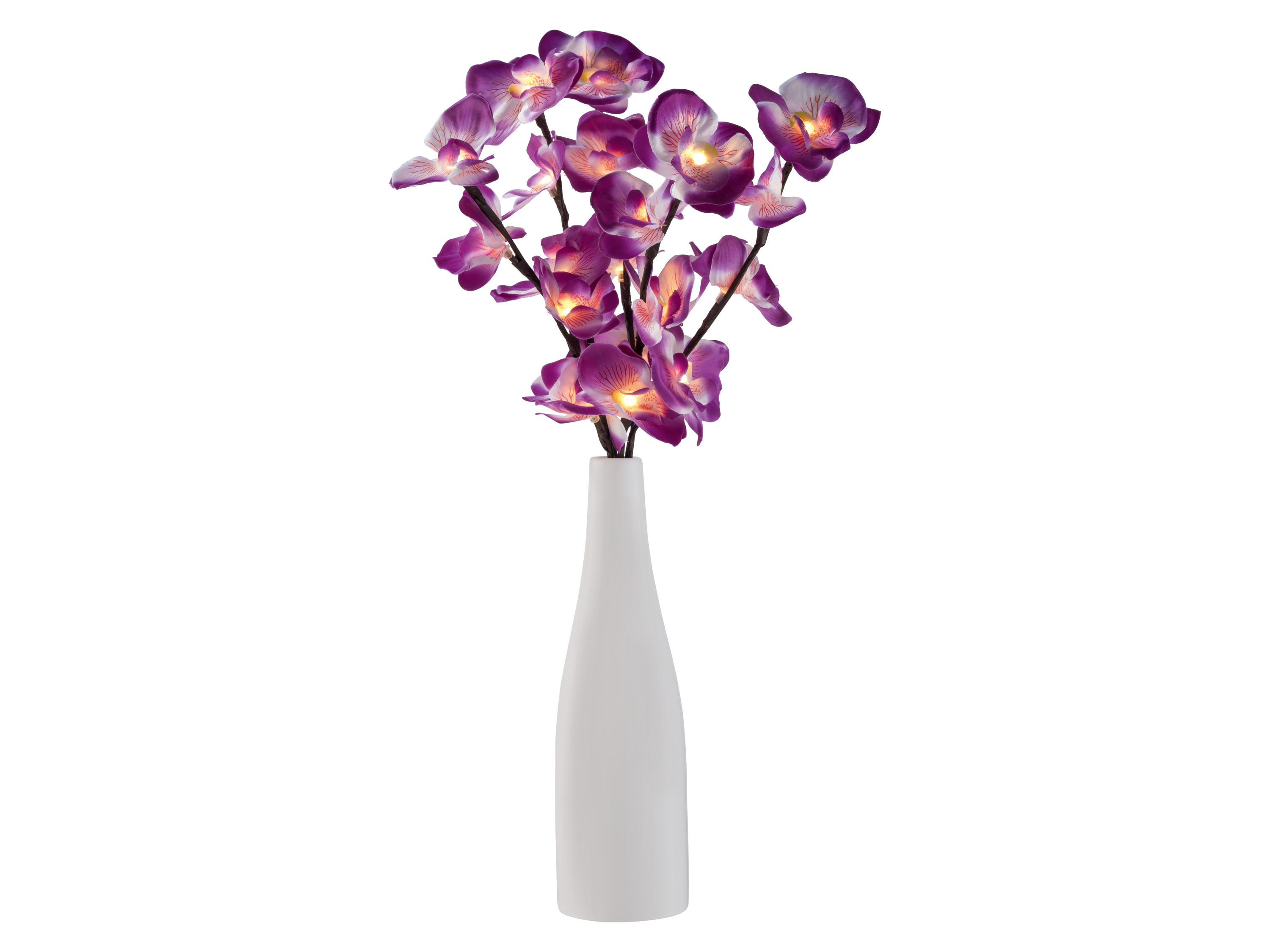Livarno Wazon dekoracyjny z gałązką LED Kwiat orchidei, fiołek