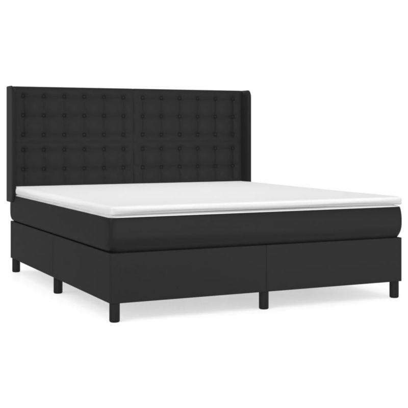 Łóżko kontynentalne WaszeMeble 160x200 cm czarne WM-3132507 1 szt.