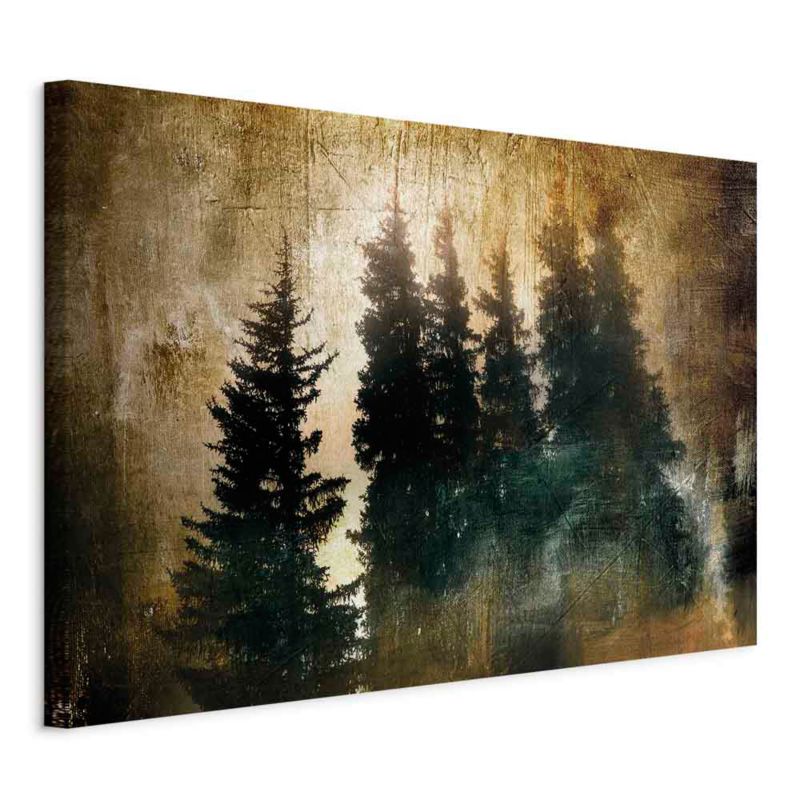 Obraz Artgeist Dostojne świerki 90 x 60 cm płótno włoskie 1 szt