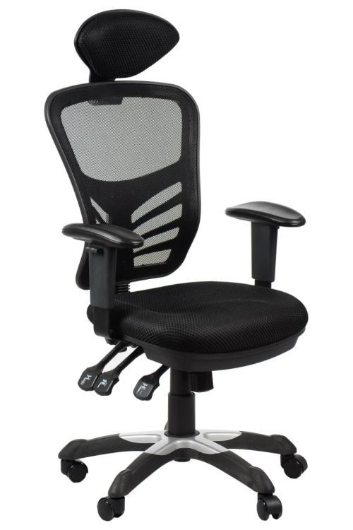 Fotel Stema biurowy HG-0001H czarny 1 szt.