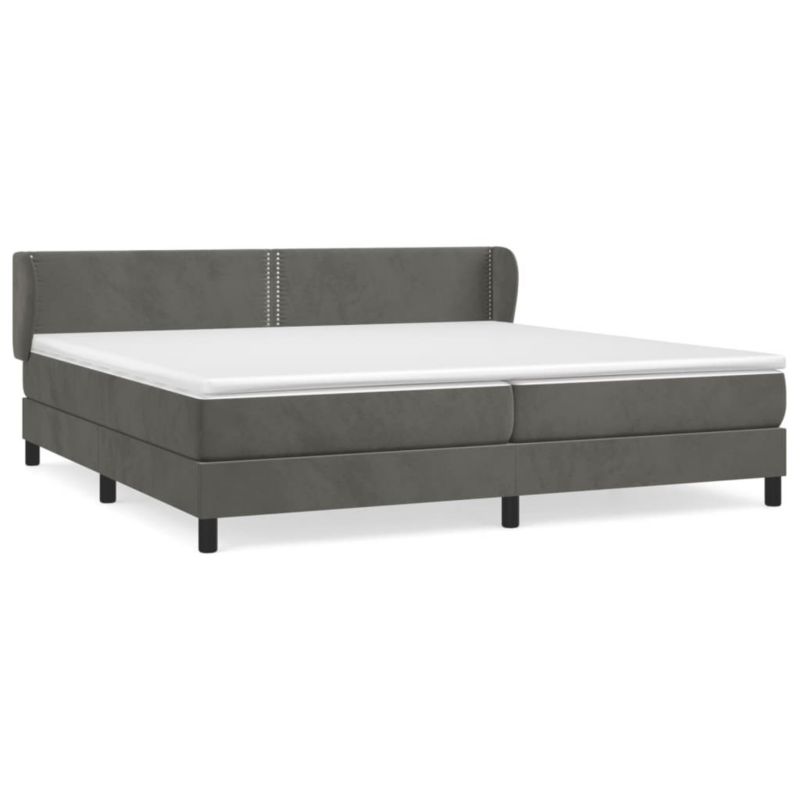 Łóżko kontynentalne WaszeMeble 200x200 cm ciemnoszary WM-3127452 1 szt.