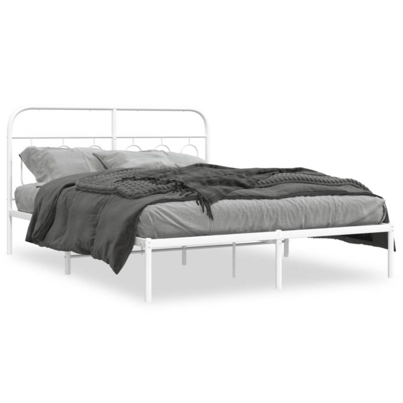 Łóżko metalowe WaszeMeble 140x190 cm biała WM-377166 1 szt.