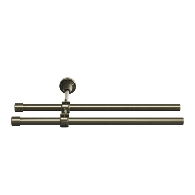 Karnisz podwójny Goodhome Antiki II 16 mm 240 cm kula złoty