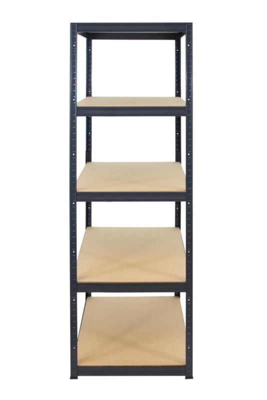 Regał metalowy MODO24 magazynowy grafit premium helios 213x50x50cm 5 półek po 175 kg 1 szt.
