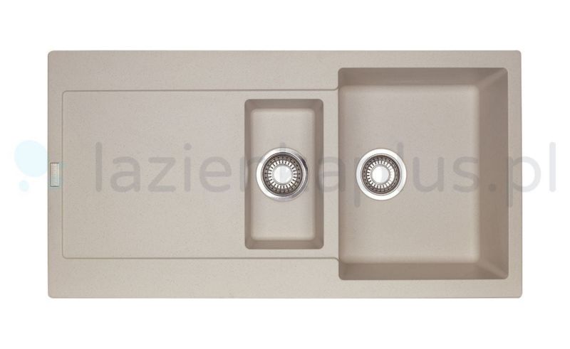 Zlew wpuszczany Franke Maris 97x50 cm z ociekaczem, Fragranite orzechowy, 1 szt.