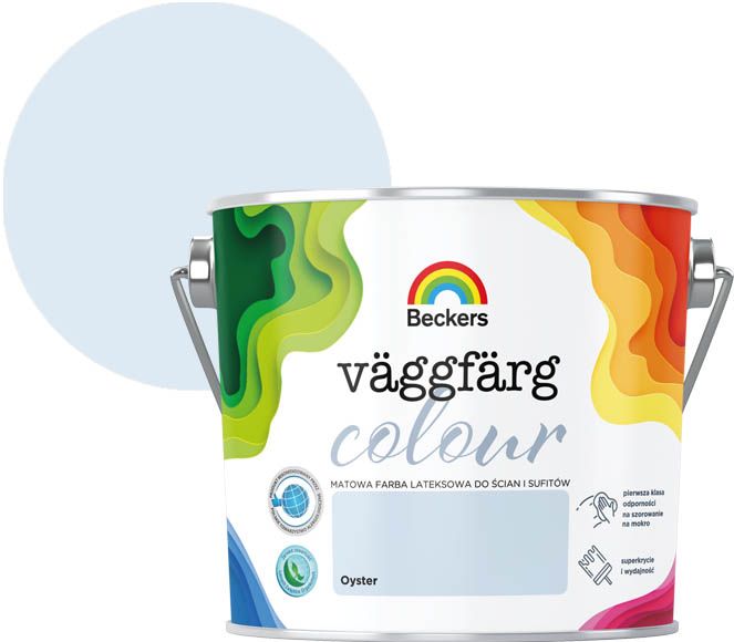 Farba kolorowa Beckers Vaggfarg Colour oyster 2,5 l