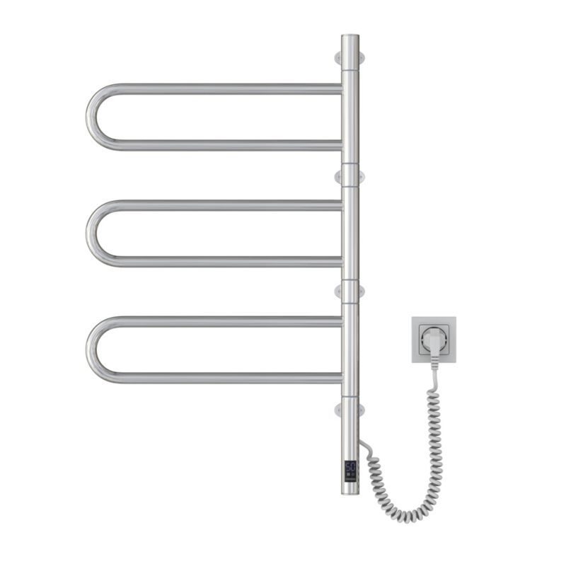 Grzejnik elektryczny Thermoval TVX 81,2x49,3 cm inox, programator sensoryczny, timer 1-8h, 1 szt.