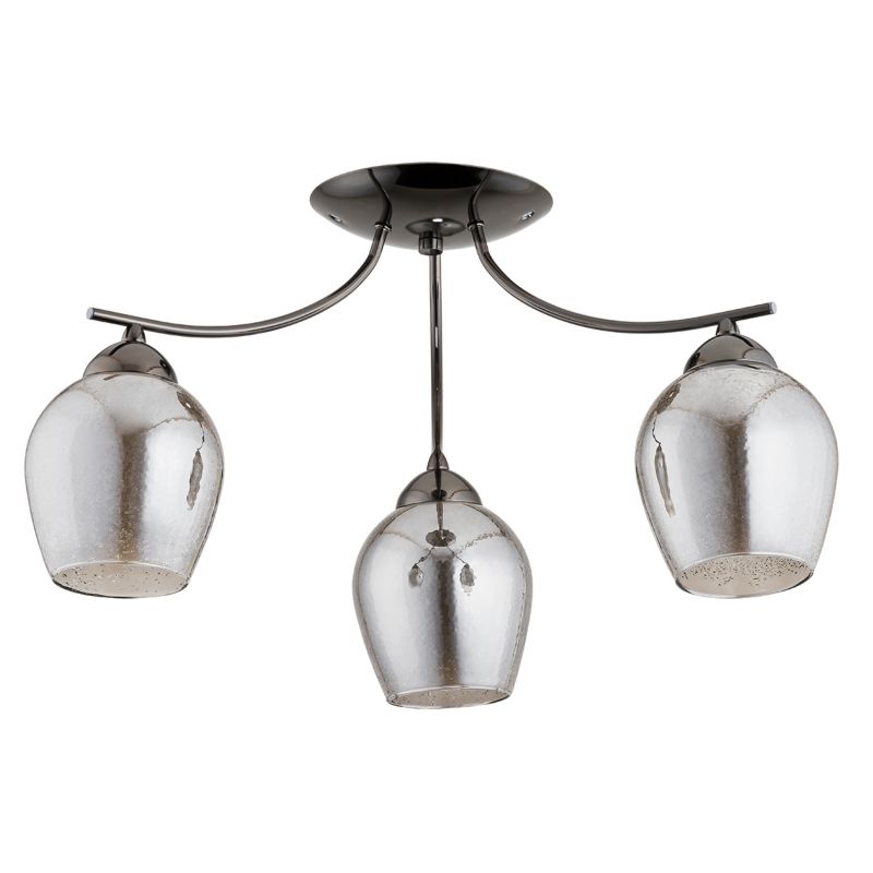 Lampa wisząca postarzana Alfa RIKI czarna 3xE27x15W IP20 wym:30x54x54cm - 1 szt.